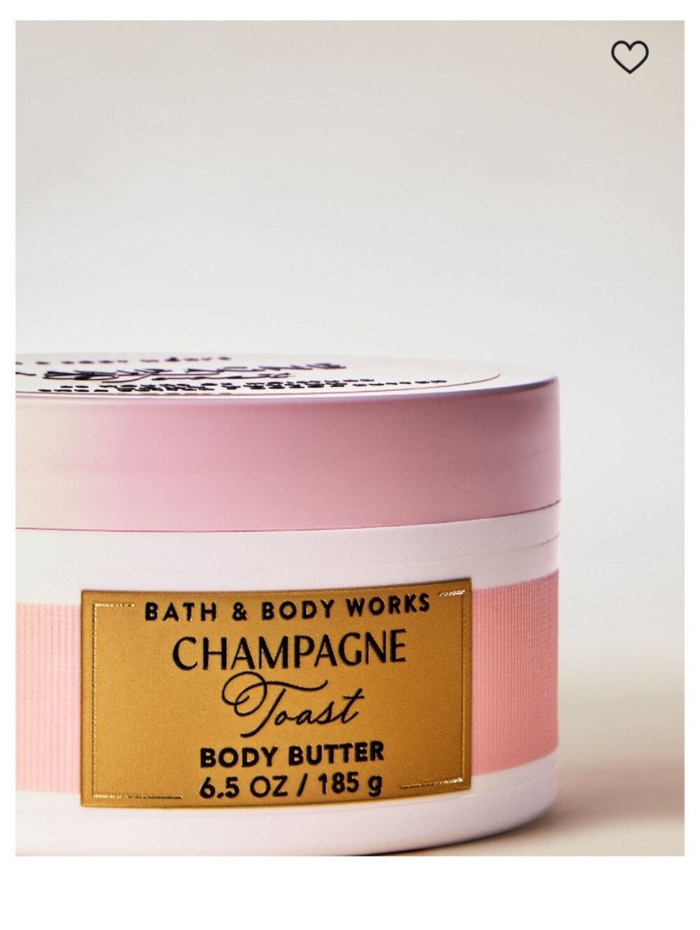 Bath & Body Works Champagne Toast Body Butter - Pink & Gold